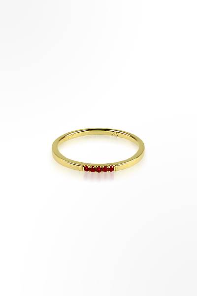 H&E《輕珠寶》紅寶石線戒