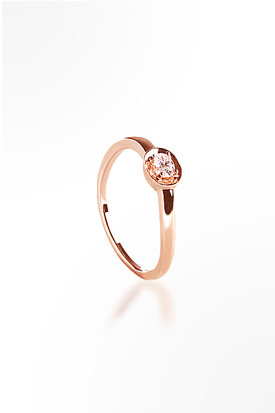 H&E《微奢華》Lite Oval Ring 玫瑰金橢圓型戒指